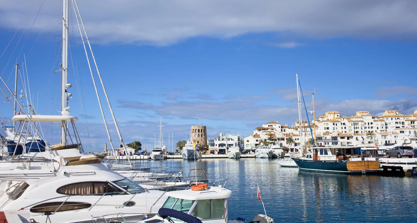 vista del puerto deportivo de Puerto Banus